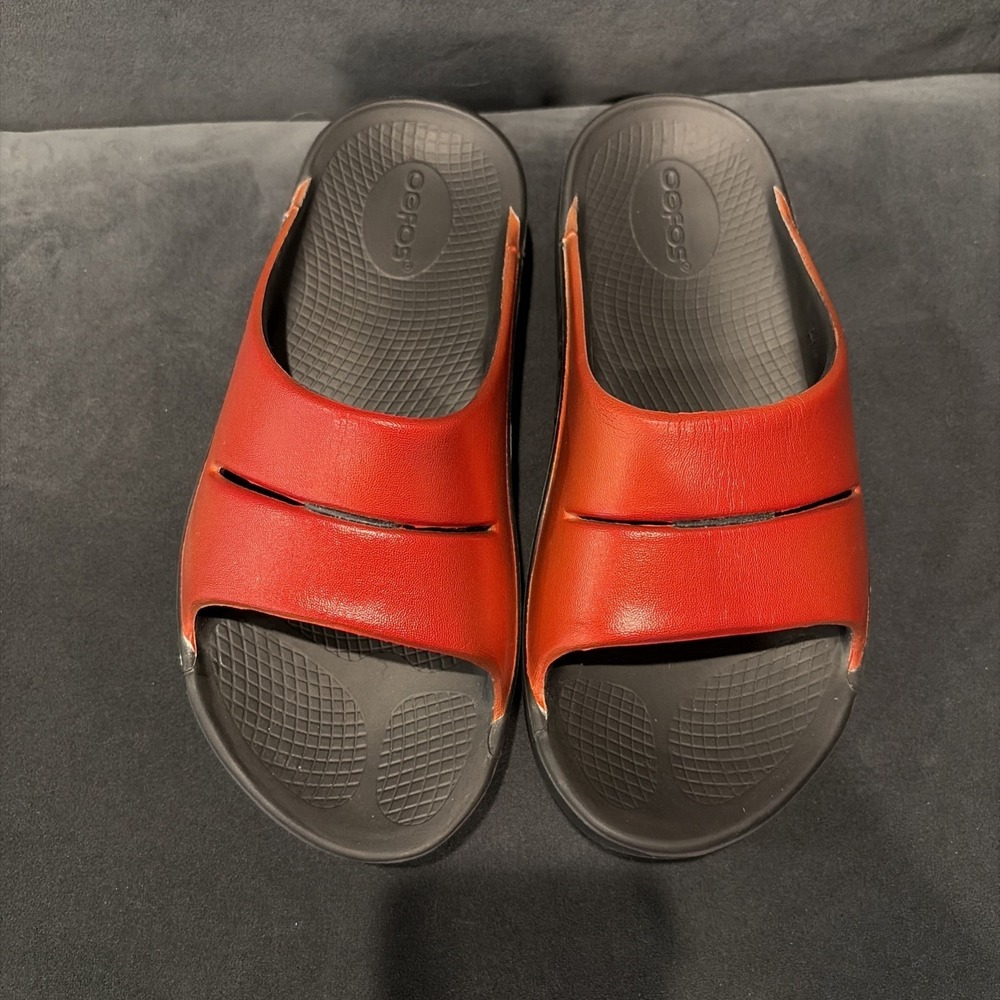 OOFOS OOahh Luxe Slide - Women's Sz 7 in Atlantis - Picture 3 of 8